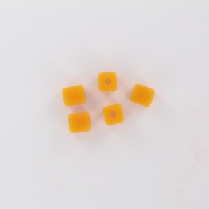 Cube, yellow 6 mm