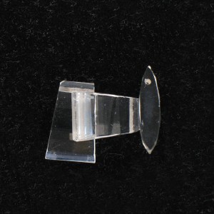 Faceted trapezoidal pendant, crystal 24x14 mm