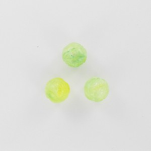 Perle bouton de fleur, vert clair 10 mm