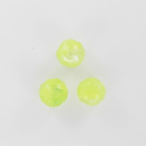 Flower bud bead, light green 12 mm