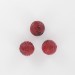 Striped bead, claret coloured 12 mm