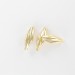 Twisted olive, gilded 20x8 mm