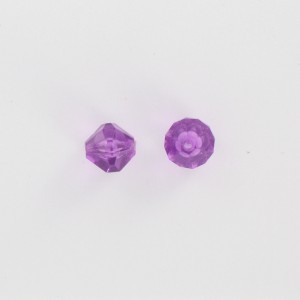 Toupie facettée, violet 10 mm
