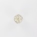 Ball bead with strass, silvered crystal 15 mm