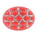 Cabochon oval corail 40x30 mm