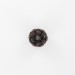 Ball bead with strass, ruby black 15 mm