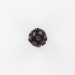 Ball bead with strass, ruby black 15 mm