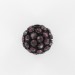 Ball bead with strass, amethyst black 25 mm