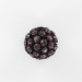 Ball bead with strass, amethyst black 25 mm