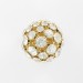 Ball bead with strass, gilded crystal 30 mm