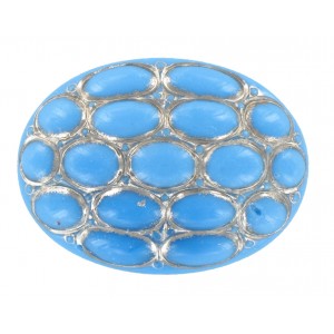 Oval turquoise cabochon 40x30 mm