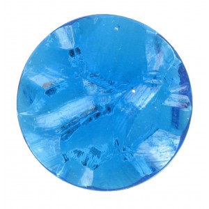 Round "rock" aquamarine cabochon 25 mm