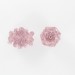 Bead with flounces, amethyst 20x12 mm