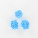 Bead with flounces, aquamarine 14x12 mm