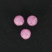 Bead with crackled look, pink 12 mm