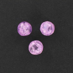 Perle avec effet craquelé, violet 12 mm