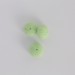 Pumpkin, pale green 12x8 mm
