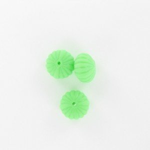 Pumpkin, green 12x8 mm