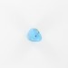 Three facets bead with aventurine, blue sky 20x10 mm