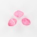 Double cone bead, rose speckled 16x12 mm