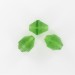 Double cone bead, green 16x12 mm