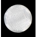 Cabochon rond strié cristal