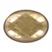cabochon facette améthyste 25x18 mm