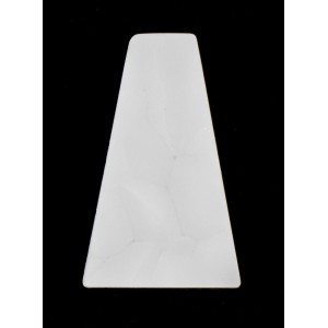 Trapèze "rocher" cristal mat 38x24 mm