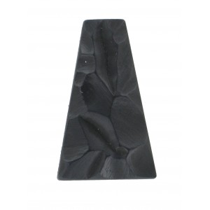 Trapèze "rocher" noir mat 38x24 mm
