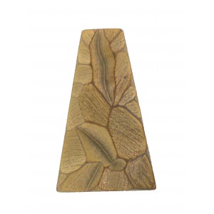 Trapezium "rock" mat copper 38x24 mm