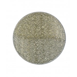 Cabochon with facets, old copper, 30 mm