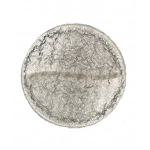 Cabochon with facets, platinum, 30 mm
