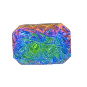 Octogone héliotrope 18x13 mm