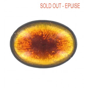 Oval cabochon topaze volcano 25x18 mm