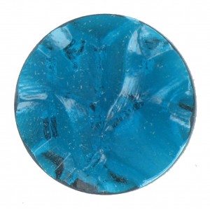 Round "rock" blue zircon cabochon 25 mm