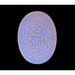 Oval rose AB cabochon 30x22 mm