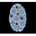 Cabochon oval topaze AB 32x20 mm