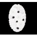 Cabochon oval blanc AB 32x20 mm