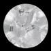 Cabochon rond "rocher" cristal 25 mm