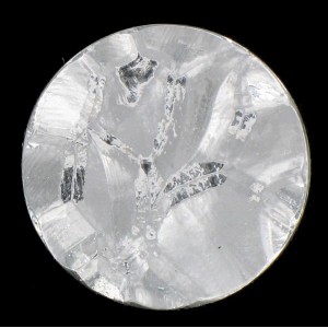 Round "rock" crystal cabochon 25 mm