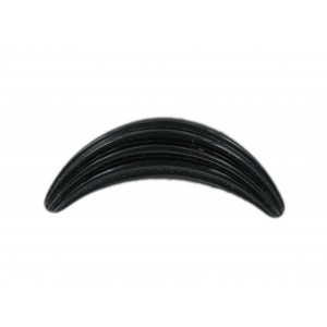 Croissant strié noir 40x11 mm