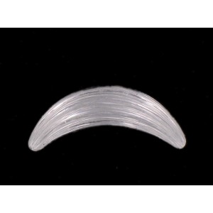 Croissant strié cristal 40x11 mm