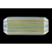 Pendentif octogone cristal AB 50x20 mm