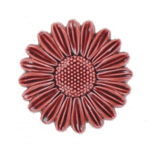 Claret coloured flower 32 mm