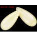 Poire pendentif, ivoire irisé, 40x18 mm