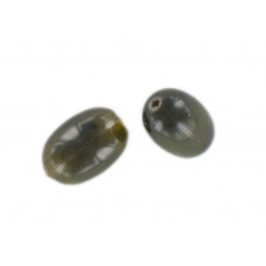 Olive, grey-green, 15x10 mm