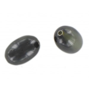 Olive, grey-green, 18x12 mm