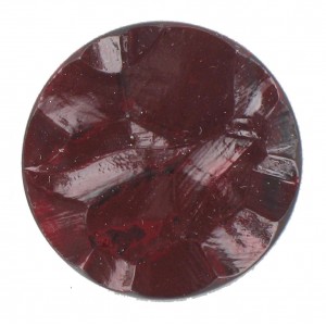 Round "rock" ruby cabochon 25 mm