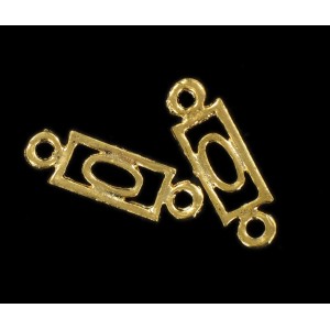Gilded link 24x7 mm