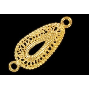 barrette dorée 34x14 mm